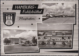 D-20095 Hamburg - Fuhlsbüttel - Flughafen - Flugzeug - Lufthansa - Cars - Jaguar MKII - Nice Stamp 1964 - Noord