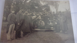 WWI CARTE PHOTO INFIRMIERS HOMME  BRANCARD SIMULANT AMPUTATION  CROIX ROUGE - Weltkrieg 1914-18