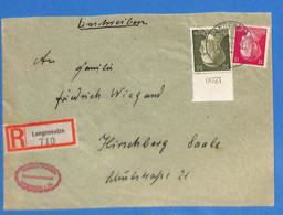 Allemagne Reich 1942 Lettre Einschreiben De Bad Langensalza (G8081) - Lettres & Documents