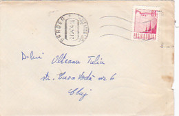 DAM, WATER POWER PLANT, STAMP ON COVER, 1974, ROMANIA - Cartas & Documentos