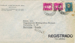 46424. Carta Aerea Certificada RIO De JANEIRO (Brasil) 1960. BARCELONA Carteria - Brieven En Documenten