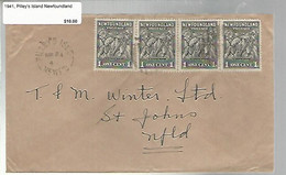 36229 ) Canada Newfoundland Cover Postal History - 1908-1947