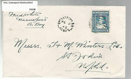 36231 ) Canada Newfoundland Cover Postal History - 1908-1947