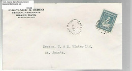 36238 ) Canada Newfoundland Cover Postal History - 1908-1947