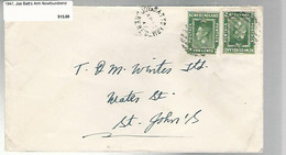 36242 ) Canada Newfoundland Cover Postal History - 1908-1947