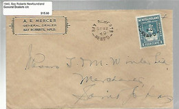 36252 ) Canada Newfoundland Cover Postal History - 1908-1947