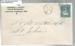 36253 ) Canada Newfoundland Cover Postal History - 1908-1947