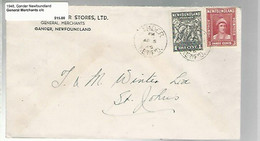 36256 ) Canada Newfoundland Cover Postal History - 1908-1947