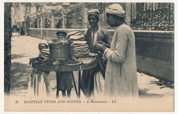 CPA - EGYPTE - Egyptian Types And Scenes - A Restaurant - Personnes