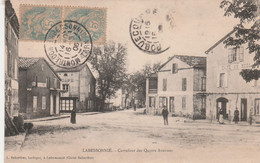 CPA (81) LABESSONNIE Carrefour Des Quatre Avenue - Montredon Labessonie