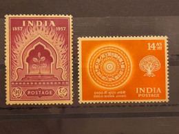 INDIA 1956 2500th Birth Anniversary Of Buddha 2v SET MINT As Per Scan - Neufs