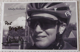 Gladys VERHULST - Dédicace - Hand Signed - Autographe Authentique  - - Radsport