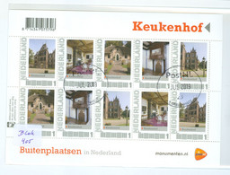 Nederland 2012 * BLOK * BLOCK * BLOC * Buitenplaatsen *  KASTEEL * KEUKENHOF  * POSTFRIS GESTEMPELD  (blok 405) - Oblitérés