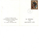 P0LYNESIE FRANCAISE - PETIT DOCUMENT AFFRANCHI POSTE AERIENNE N°80 -OBLITERE CAD PAPEETE -1-1-1974 -ILE TAHITI - - Lettres & Documents