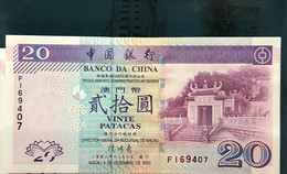 BOC / BANK OF CHINA 2003, 20 PATACAS UNC - Macau