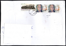 GREECE 2019 - MAILED ENVELOPE - 75th ANNIVERSARY OF THE FOUNDING OF EAM - NATIONAL LIBERATION FRONT / RAILWAYS - TRAINS - Storia Postale