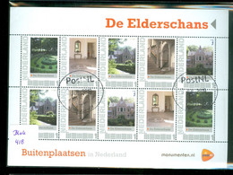 Nederland 2012 * BLOK * PERSOONLIJKE ZEGELS * Buitenplaatsen * KASTEEL * DE ELDERSCHANS * POSTFRIS GESTEMPELD (blok 418) - Oblitérés