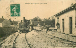 (XX) 77 DAMMARTIN-EN-GOÊLE. Train Locomotive Gare Lavollée 1911 - Other & Unclassified