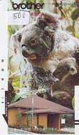 Telecarte Japon * KOALA BEAR * Koalabär (500) BALKEN * FRONTBAR 290-0200 * PHONECARD JAPAN ANIMAL * TIER TELEFONKARTE * - Jungle