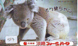 Telecarte Japon * KOALA * BEAR * Koalabär (507) * PHONECARD JAPAN ANIMAL * TIER TELEFONKARTE - Giungla