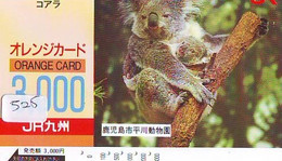 Telecarte Japon * KOALA * BEAR * Koalabär (525) * PHONECARD JAPAN ANIMAL * TIER TELEFONKARTE - Giungla