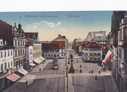 Cpa ( Litho )-all- Offenbach -- Markplatz...- Waldstraße - Straßenbahn -verlag Ludwig Klement - Offenbach