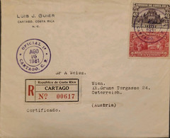 J) 1981 COSTA RICA, IN COMMEMORATION OF THE FIRST PAN AMERICAN CONGRESS, MULTIPLE STAMPS, AIRMAIL, CIRCULATED COVER, FRO - Costa Rica