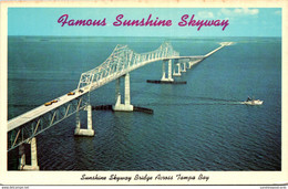 FLorida St Petersburg Sunshine Skyway Bridge Twin Spans - St Petersburg