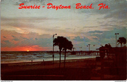 Florida Daytona Beach Sunrise Scene - Daytona