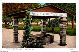 Florida St Augustine Fountain Of Youth Curteich - St Augustine