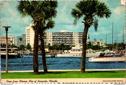 Florida Sarasota Waterfront View From Marina Mar 1977 - Sarasota