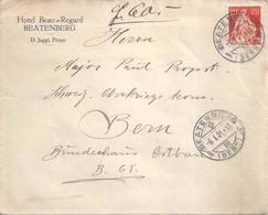Motiv Brief  "Hotel Beau Regard, Beatenberg"          1921 - Lettres & Documents