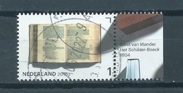 2016 Netherlands Jaar Van Het Boek,K.van Mander+tab Used/gebruikt/oblitere - Used Stamps