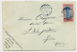 DAHOMEY 50C SOLO LETTRE COVER COTONOU 1930 - Cartas & Documentos