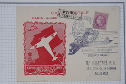 BC8 FRANCE  BELLE CARTE RR 1946  PARIS ALGER+EXPO  +AFFRANCH. PLAISANT   ++ - 1927-1959 Brieven & Documenten