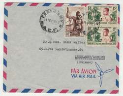 France // A.E.F.// 1957 // Lettre De Fort-Lamy Pour La Suisse - Storia Postale