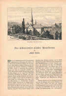 1257 Eduard Paulus Kloster Maulbronn Artikel / Bilder 1883 !! - Christianism