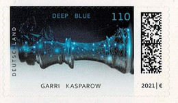 Bund 2021,Michel# 3641 ** Schach: Deep Blue Schlägt Kasparow - Unused Stamps