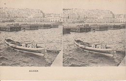 Vue Stéréoscopique - Alger - Le Port Et La Ville - Cartes Stéréoscopiques