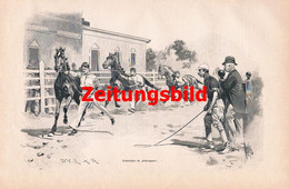 A102 1268 Engelnstedt Traber Amerika Traberzucht Artikel / Bilder 1896 !! - Sonstige & Ohne Zuordnung