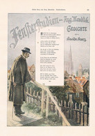 A102 1272 Isolde Kurz 10 Gedichte Fensterstudien Aug. Mandlick Artikel / Bilder 1896 !! - Altri & Non Classificati