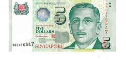 Singapore P.39  5 Dollars 1999 Unc - Singapore