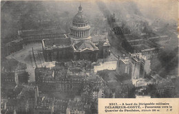 PARIS-75005-PANORAMA VERS LE QUARTIER DU PANTHEON- A BORD DU DIRIGEABLE MILITAIRE ECLAIREUR-COMTE - Arrondissement: 05