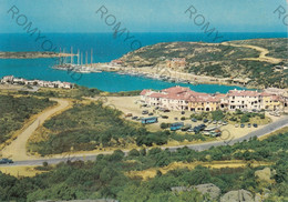 CARTOLINA  PORTO CERVO,SASSARI,SARDEGNA,COSTA SMERALDA,MARE,SOLE,SPIAGGIA,VACANZA,ESTATE,BARCHE,VIAGGIATA 1970 - Sassari