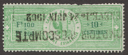 Schweiz Switzerland Suisse Helvetia 1902 Canton GENÉVE GENF Local Tax Revenue Stamp - 10 Ct.  - Coat Of Arms / Eagle Key - Revenue Stamps