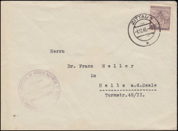 Brief Mit BS Ministerium Für Kriegsgefangene Und Flüchtlinge ...  ZITTAU 8.12.45 - Otros