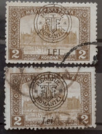 Errors  Transylvania 1919 Romania Occupation Zone Hungary, Overprint  Displaced - Transilvania