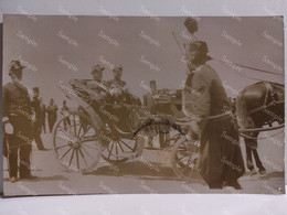 Postcard Photo RUHI Bengasi Cirenaica Libya Italian Occupation Military Officers To Identify. Ascari . Maybe The King ? - Libye