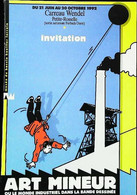 ►  Fiche Invitation Art Mineur Dans Bande Dessinée 1992  Carreau Wendel Petite Rosselle - Stripverhalen