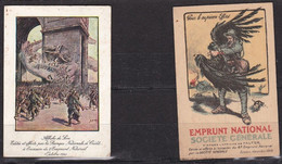 2 Calendriers  Année 1919    Emprunt National Société Générale  Et Banque Nationale De Crédit - Big : 1901-20